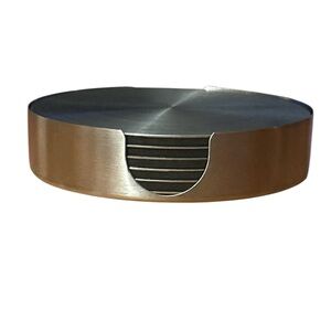 Thirstystone 6-Pack Stainless Steel Coasters in Stainless Steel Holder